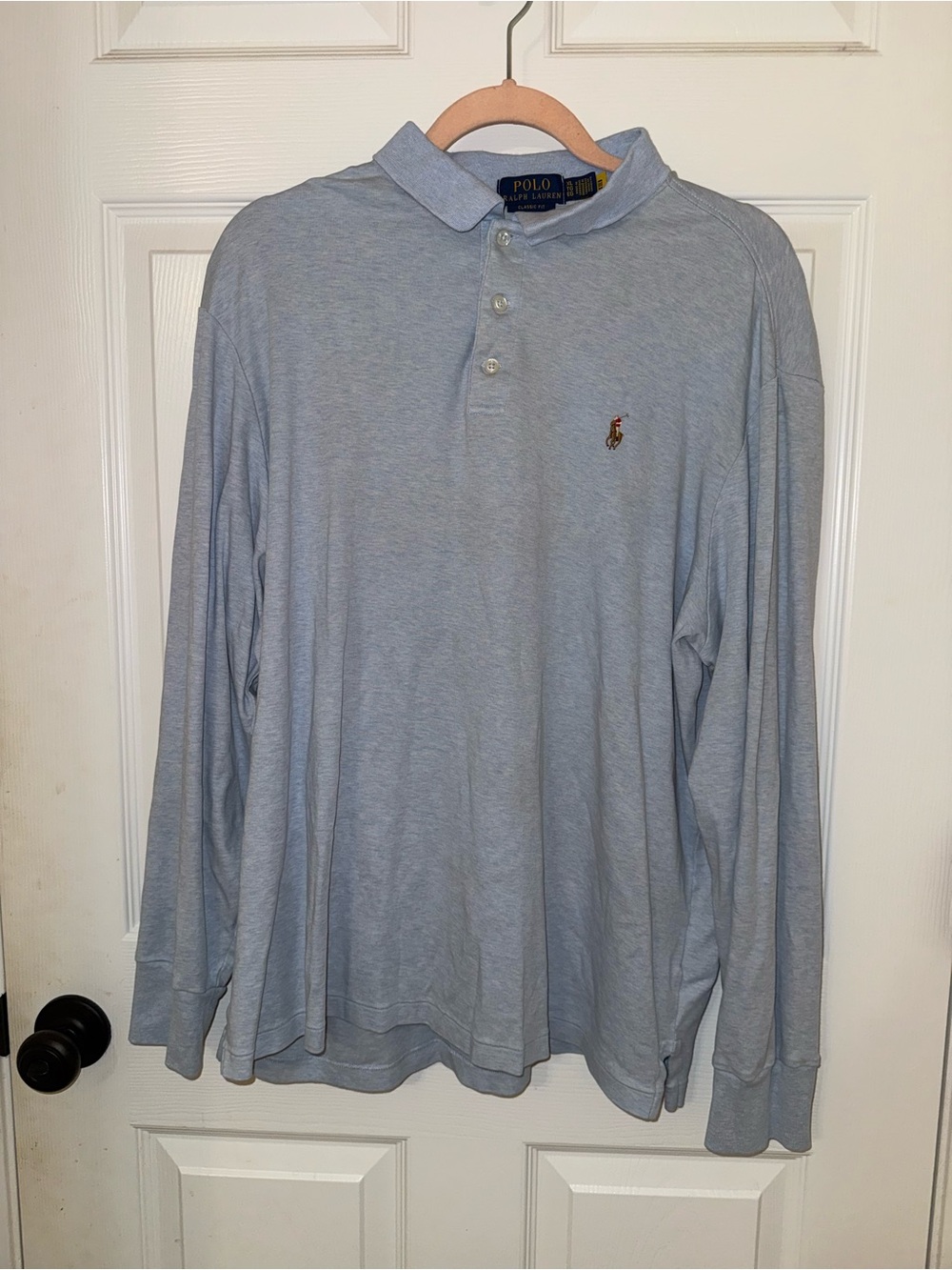 Ralph Lauren Light Blue Long-Sleeve Polo